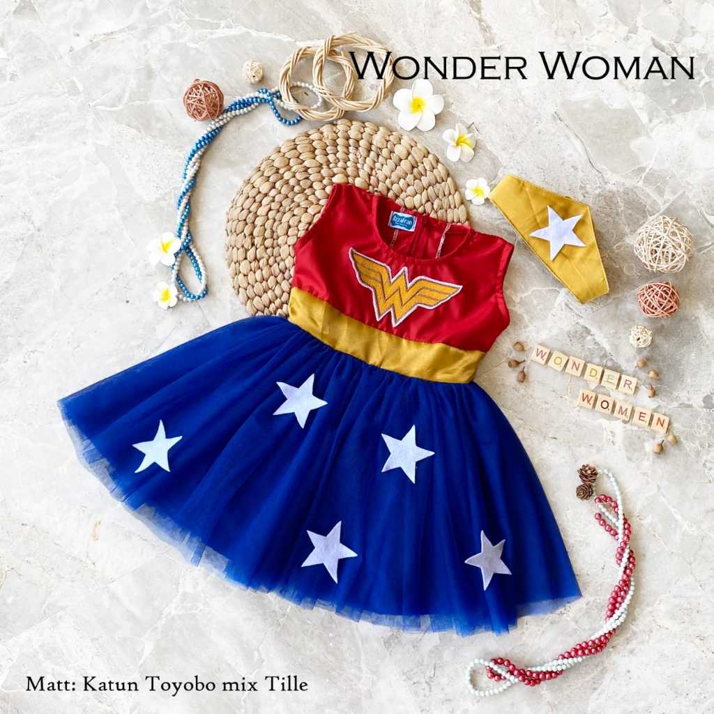 WONDER WOMAN ADULT / CHILDRENS DRESS / เสื้อผ้าผู้หญิง / MARVEL CHARACTER / WONDERWOMAN DRESS