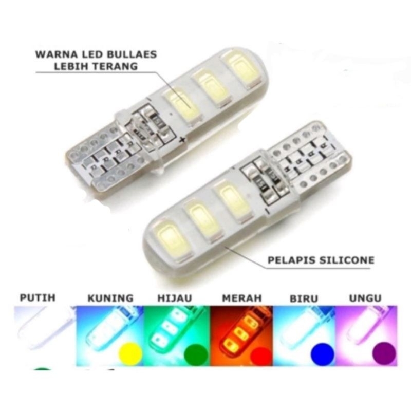 T10 ไฟ LED ซิลิโคน / T10 ไฟ LED กระพริบเจลลี่