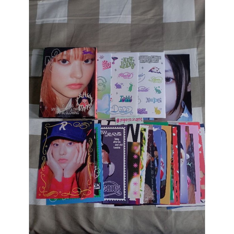 [Newjeans] อัลบั้มเท่านั้น OMG Message Card Haerin Newjeans Official