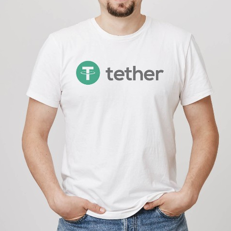 USDT Tether Crypto Stable Coin เสื้อยืด Cotton Premium Clothing