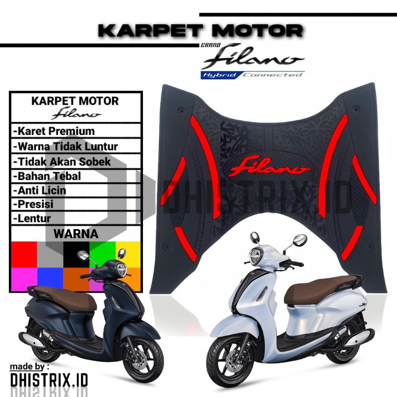 Filano รถจักรยานยนต์ Variations Filano พรมรถจักรยานยนต์ Grand Filano พรม Filano รถจักรยานยนต์เสื่อเท้า