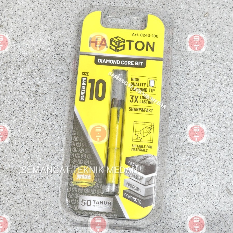 MATA 10MM GRANITE เซรามิคเพชร CORE BIT HASSTON 10 MM DRILL BIT 0243-100
