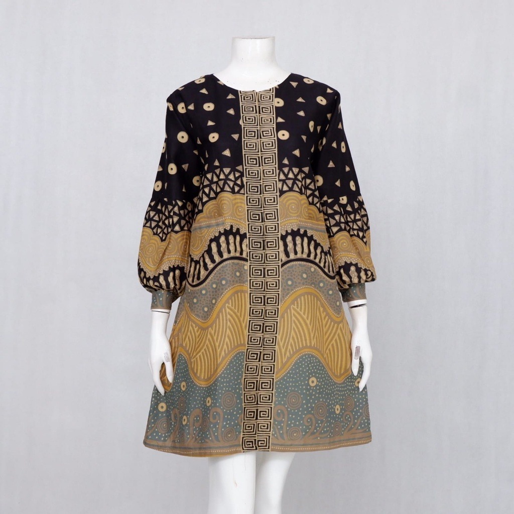 LANGITJUA BATIK SOLO - BESTARI SOLO BATIK TUNIC 03 JUMBO XXL & XXXL | BESTARI BATIK WORK DRESS BUSUI