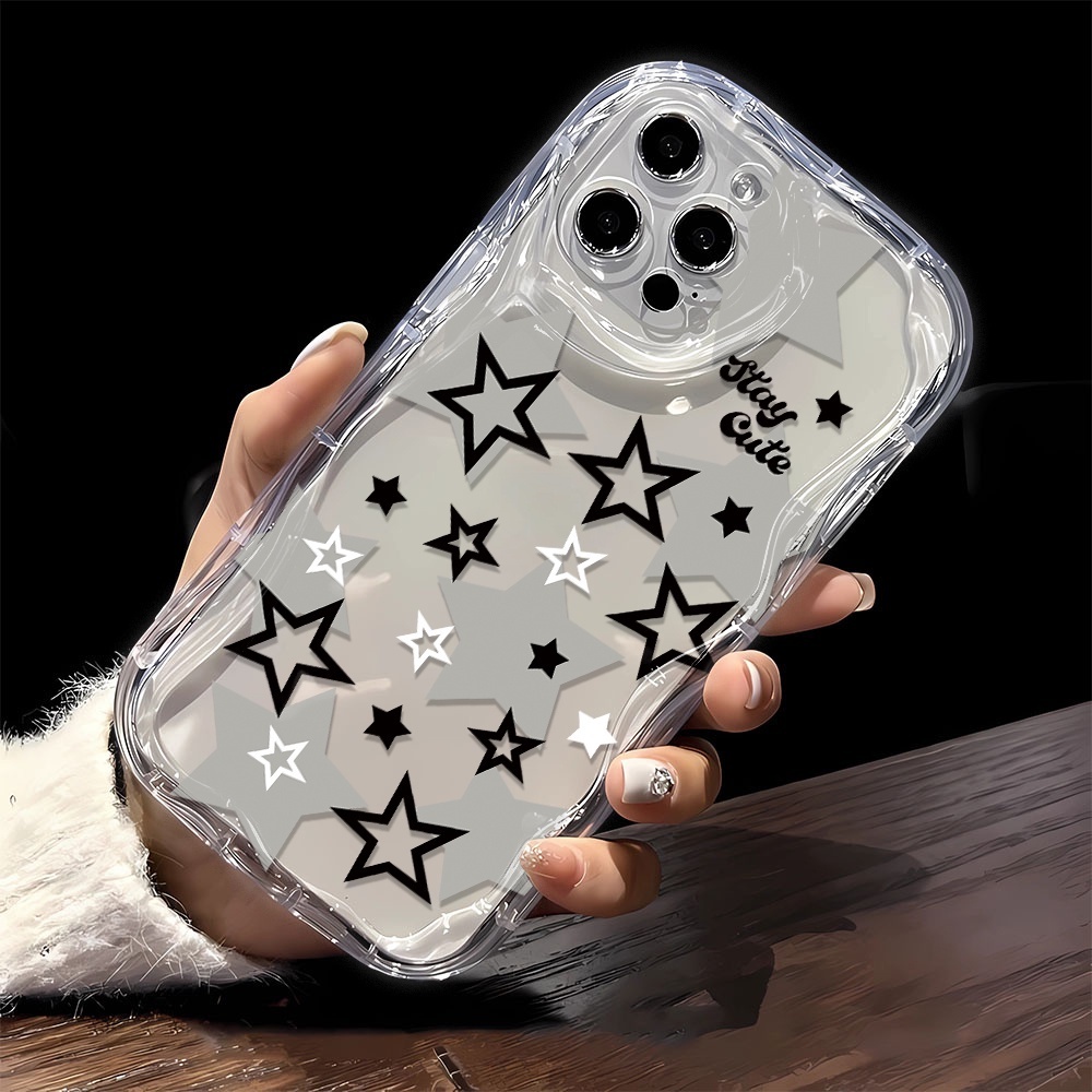 SOFTCASE SILICON CASING MELTING CLEAR SHOCKPROOF STAR สําหรับ XIAOMI REDMI 9 9A 9C 9T 10 4G 10C POCO