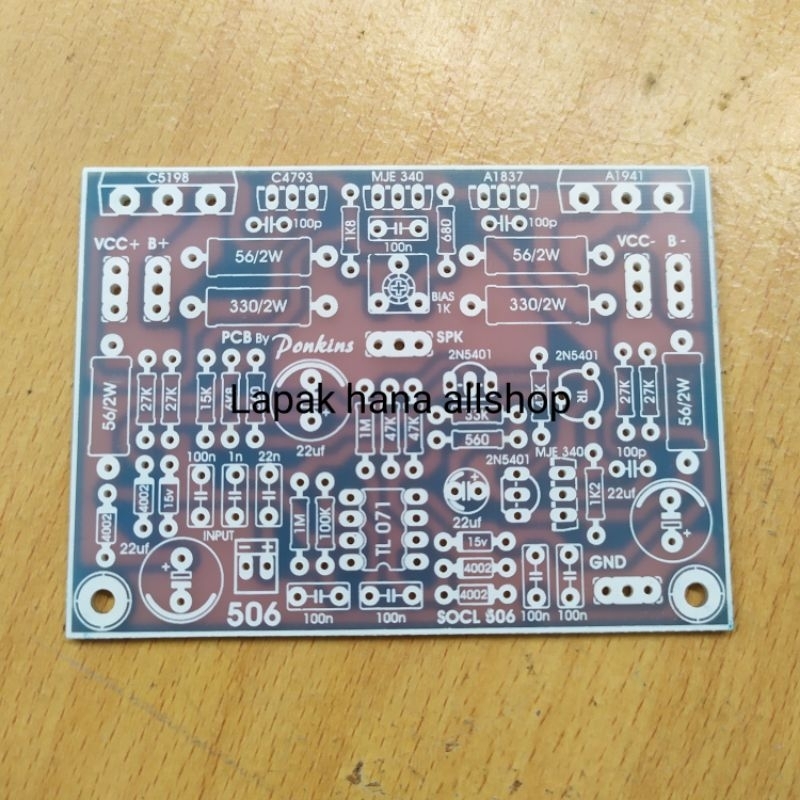 ไดรเวอร์ PCB socl 506 tef pcb ไฟเบอร์ fr4 เครื่องขยายเสียงไดรเวอร์ pcb