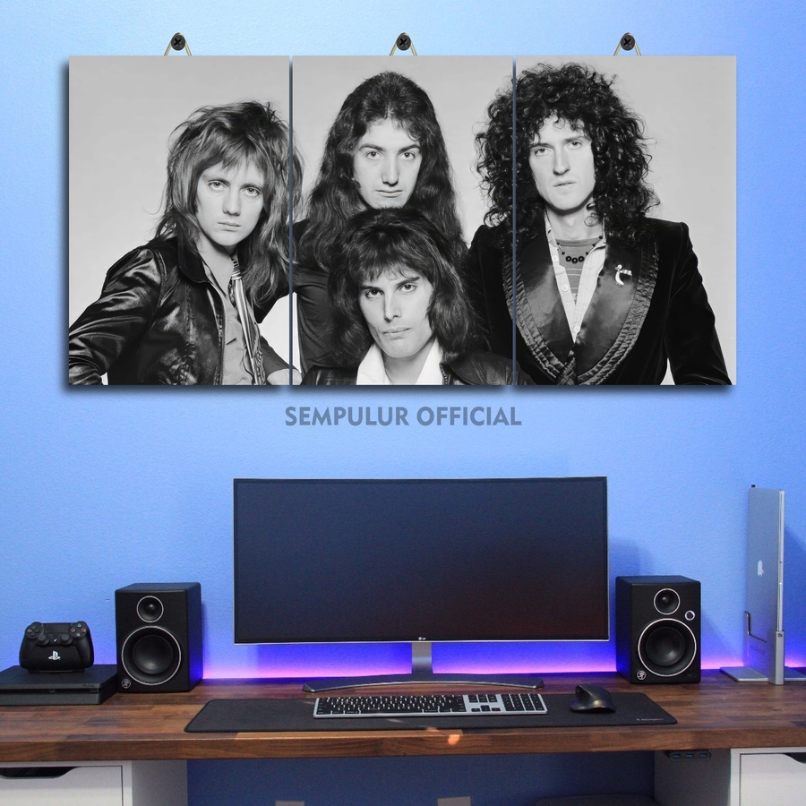 Custom Vomalis Band Queen 60X30 Multi Panel Room Display / Jumbo Room Poster สําหรับ Band Queen Memb