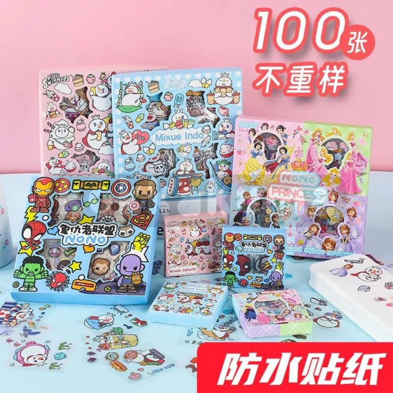 Sby_123 สติ๊กเกอร์ Nono 100ps POKEMON/NARUTO/FF/MINECRAFT/TRANSFORMERS/MiXUE