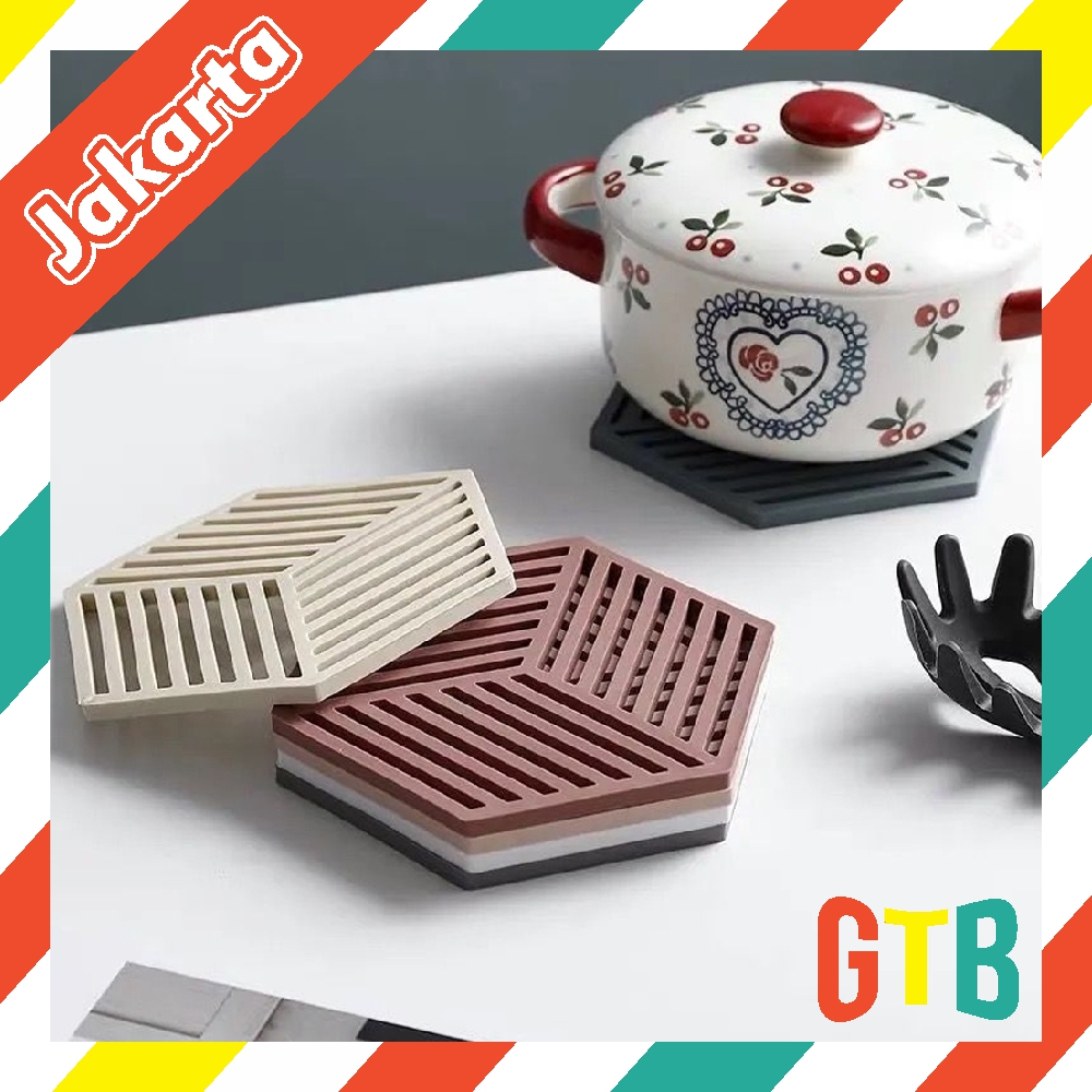GTB HEAT-RESISTANT SILICONE POT MAT / PREMIUM 3D ANTI-SLIP POT MAT / SILICONE MAT R749