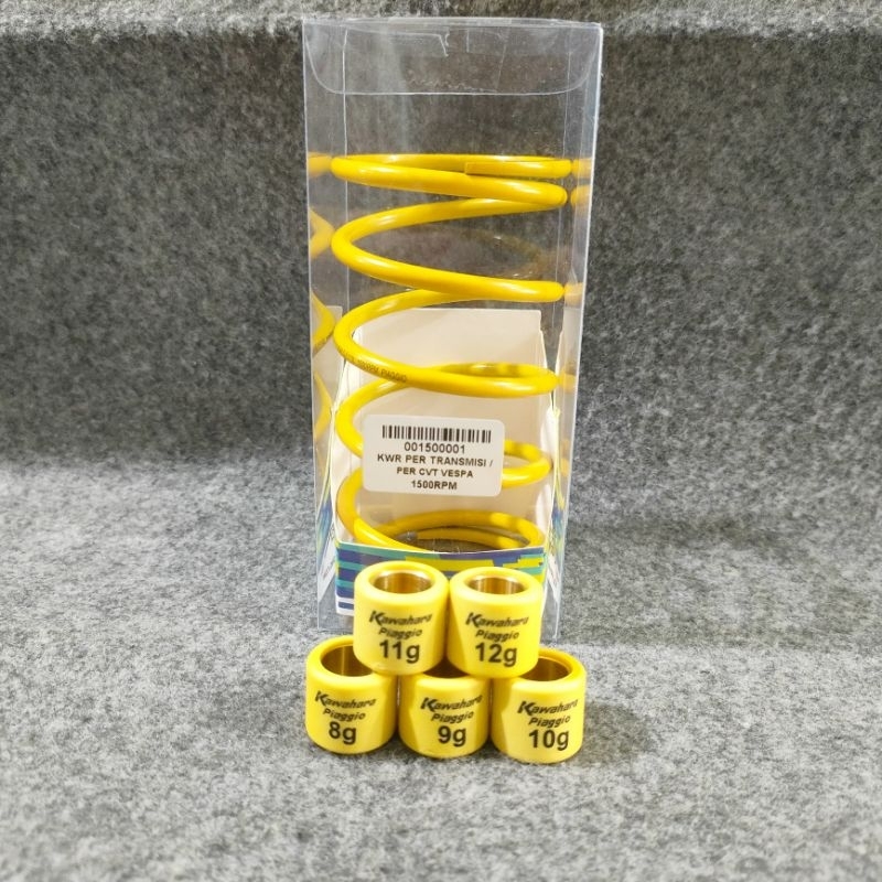 KAWAHARA VESPA CVT SPRING PACKAGE PLUS KAWAHARA ROLLER สําหรับ VESPA METIC