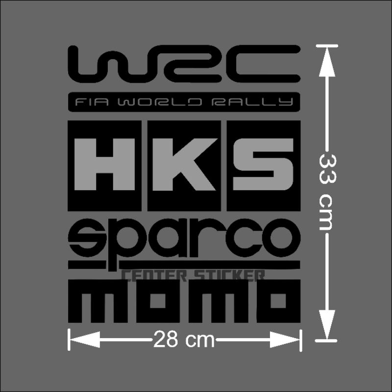 ชุดสติ๊กเกอร์รถยนต์ racing wrc momo hks set - รูปที่ 5