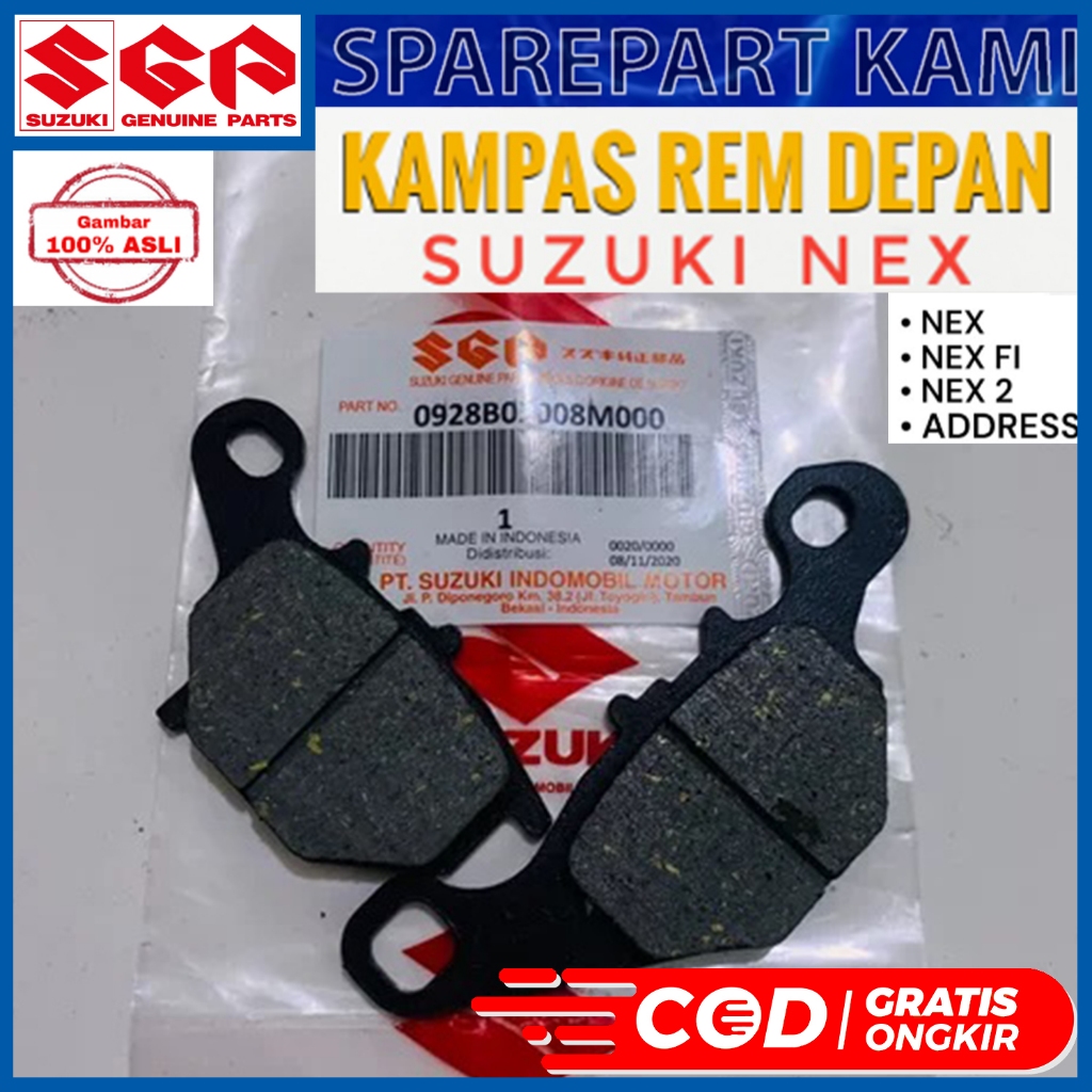 ดิสก์เบรกหน้า NEX 1 / ดิสก์เบรกหน้า NEX 1 NEX FI / LETS / ADDRESS 64400-09J10-000 - รูปที่ 7