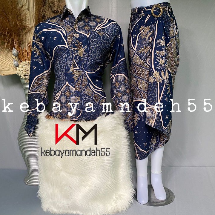คีมจา ☍ล่าสุด ล่าสุด ล่าสุด ล่าสุด❁➶ KEBAYAMANDEH55 WRAPPED SKIRT SET LONG-SLEEVED BATIK SHIRT / DRA