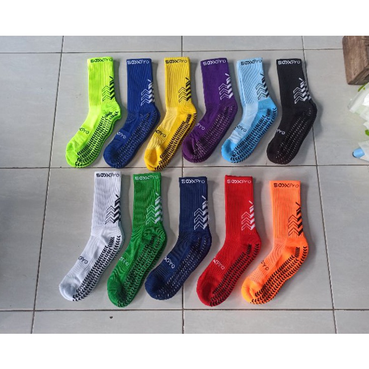 [PRODUCT CODE F0Y8O4549] ถุงเท้ากันลื่น SoxPro การออกแบบเทป ถุงเท้ากีฬาฟุตซอลฟุตบอล