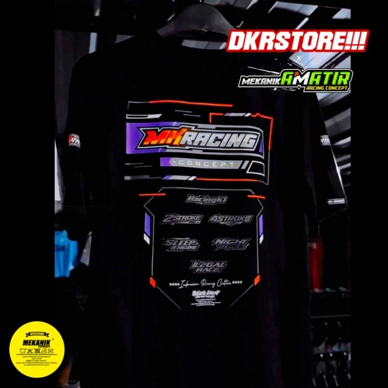 เสื้อยืด MK RACING RACING | ฟรีสติ๊กเกอร์ | ดีเคอาร์สโตร์