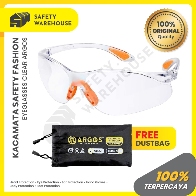 GOOGLE Argos แว่นตานิรภัยแบบใส