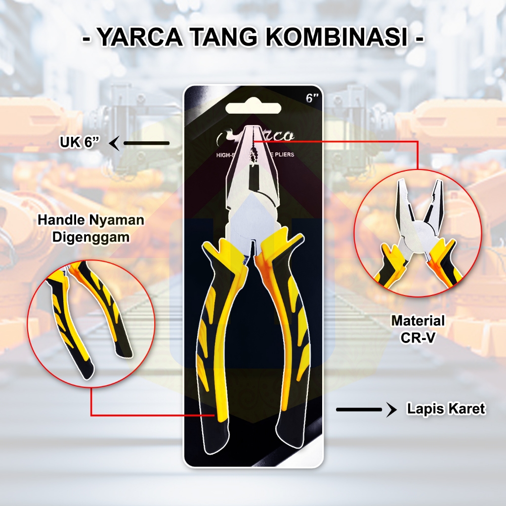 YARCA 6 INCH COMBINATION PLIERS - COMBINATION PLIERS