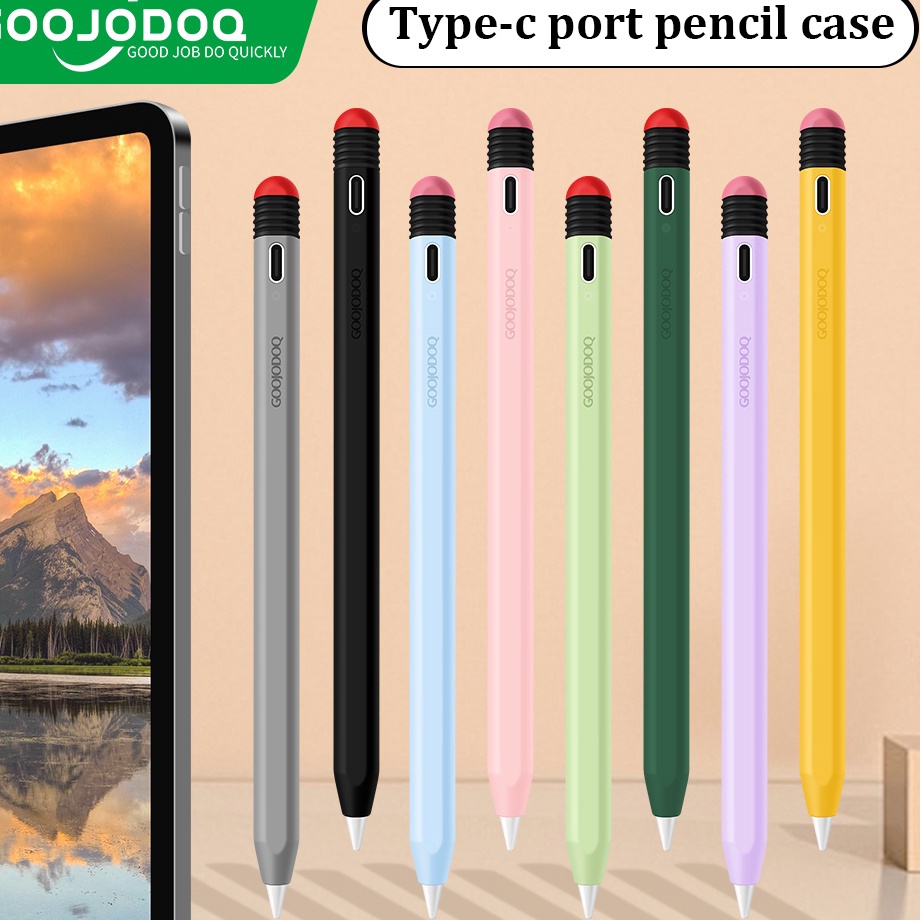 Pr goojodoq เคสปากกาสไตลัส Typec สําหรับ Apple pencil 2 9th 1th 11th 12th 13th Laris