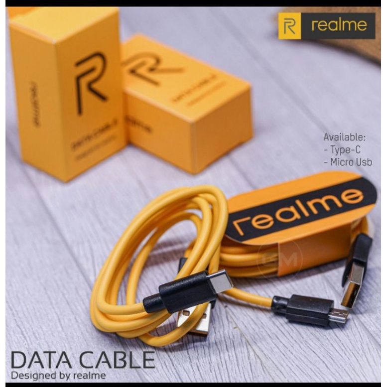 Realme Micro USB Data CABLE สําหรับ Android SUPPORT Fast Charging