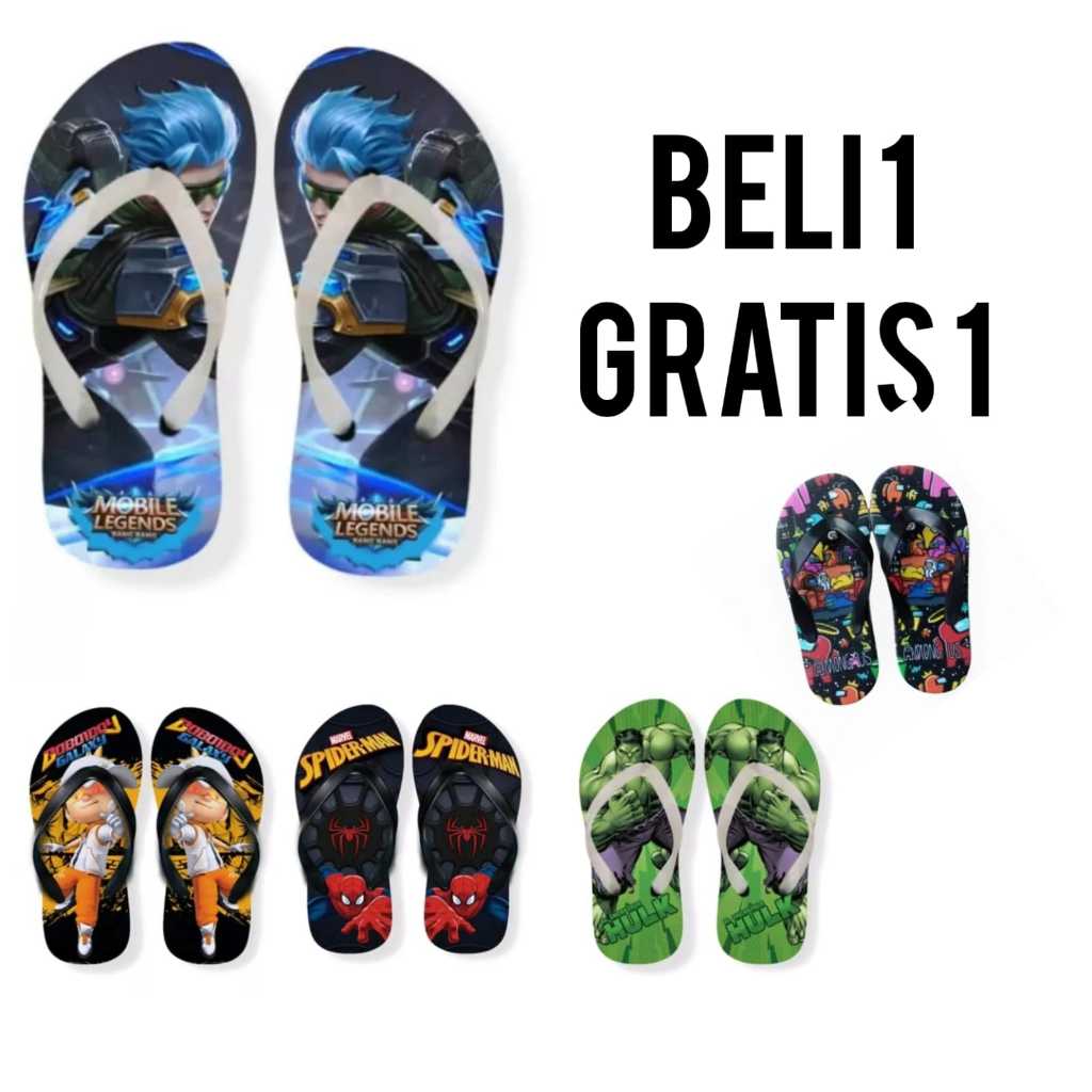 BOYS PRINTING SANDALS BUY ONE GET ONE ฟรี