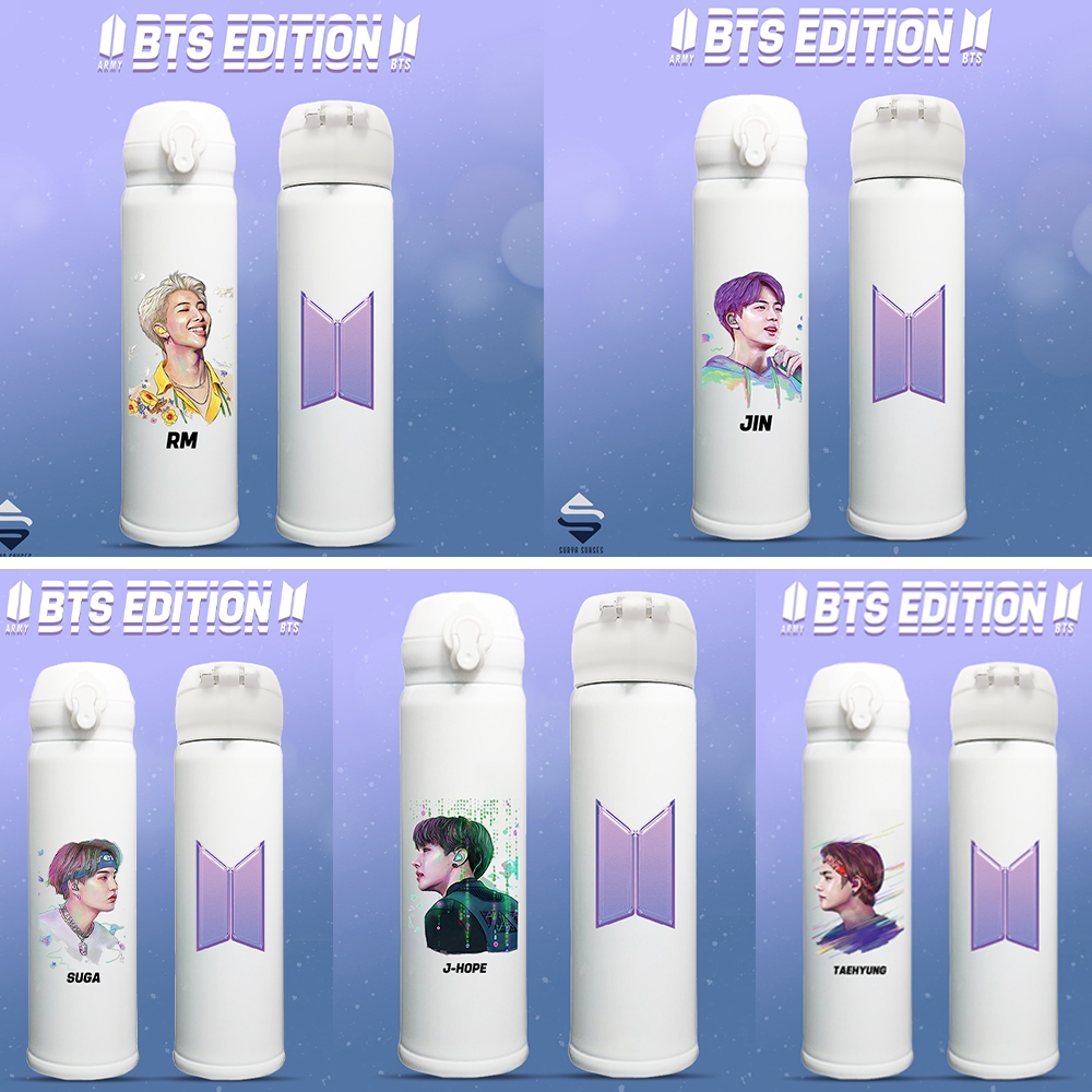 Termos Bts Army Tumbler ClipOn กระติกน้ําร้อนแบบกําหนดเอง 400 ML - ไม่ใช่อย่างเป็นทางการ