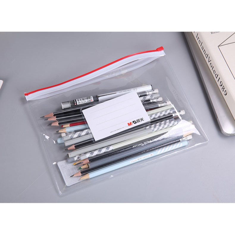 M&G โฟลเดอร์ซิป A5 โปร่งใส ADM9403