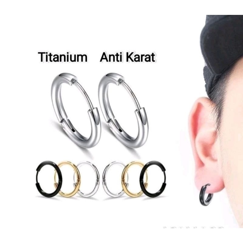 Mens PIERCING EARRINGS Mens PIERCING CLIP EARRINGS MADE OF TITANIUM STEEL HIP HOP STYLE