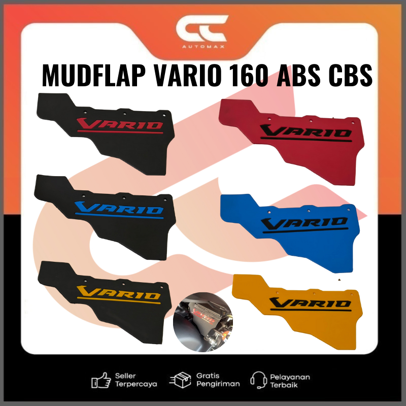 พรมโคลน Vario 160 Mudflap Vario 160 ABS CBS รีเทนเนอร์โคลน Vario 160