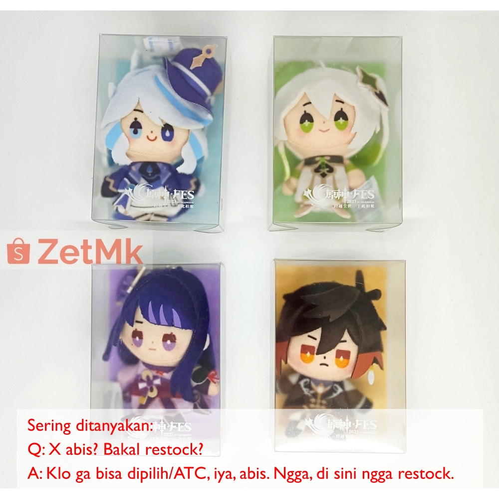 Genshin Impact หุ่นนิ้ว Archon Zhongli Nahida Farina Raiden Genshin ตุ๊กตา Plushie