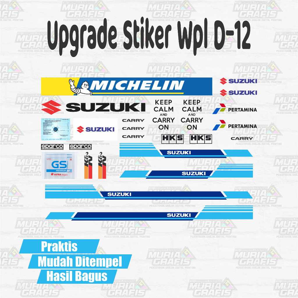 WPL D12 RC CARRY PIC UP 1/10 สติ๊กเกอร์ UPGRADE