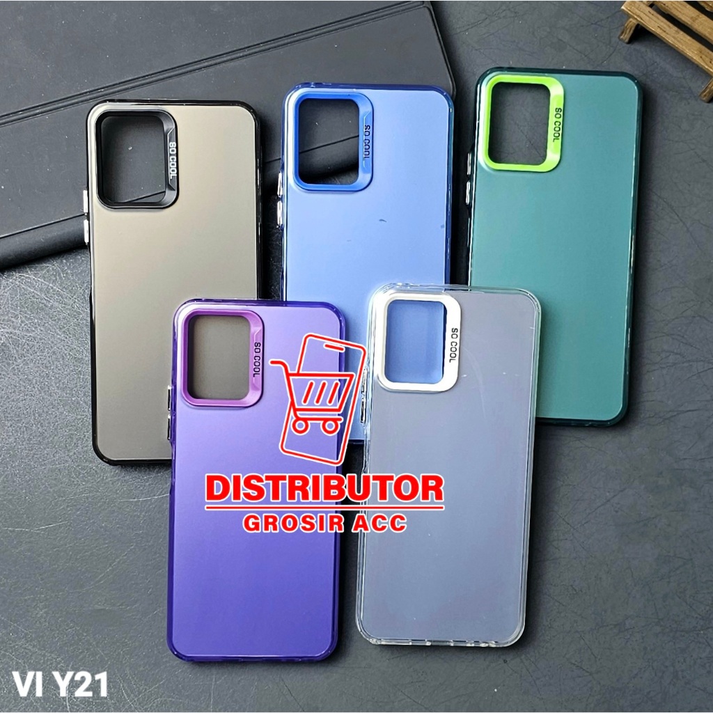 VIVO Y21S CASE IMD HYBRID PLATE HOLOGRAM CASE SOCOOL VIVO Y21S SC-1
