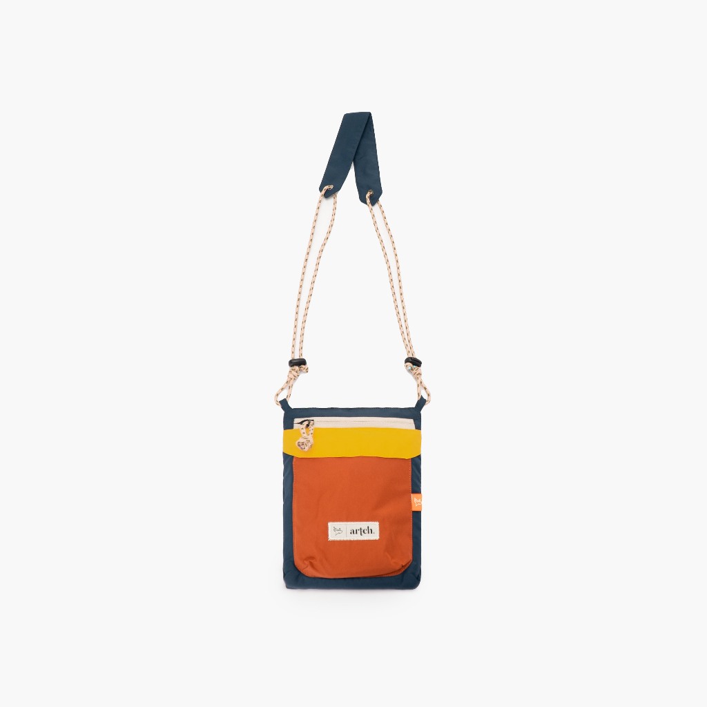 ARTCH - Demano Navy Orange - Sling Bag Phone Wallet
