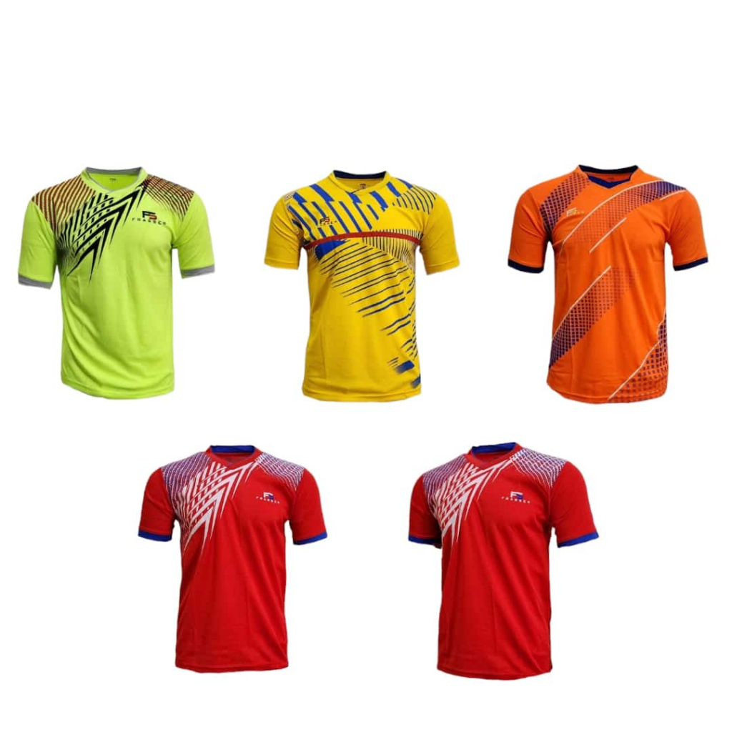 Frasser Dry Fit Badminton Tennis Ping Pong Running Jogging Jersey สําหรับผู้ชายและผู้หญิง 06 KS - PR