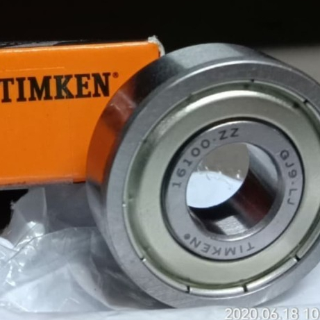 BEARING 16100 2Z / 16100 ZZ / 16100ZZ ORIGINAL TIMKEN IRON CAP 10X28X8