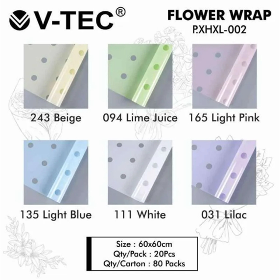 V-TEC FLOWER WRAP P.XHXL-002 - CHELLOPHANE PAPER - CELLOPANE - FLOWER BOUQUET PAPER