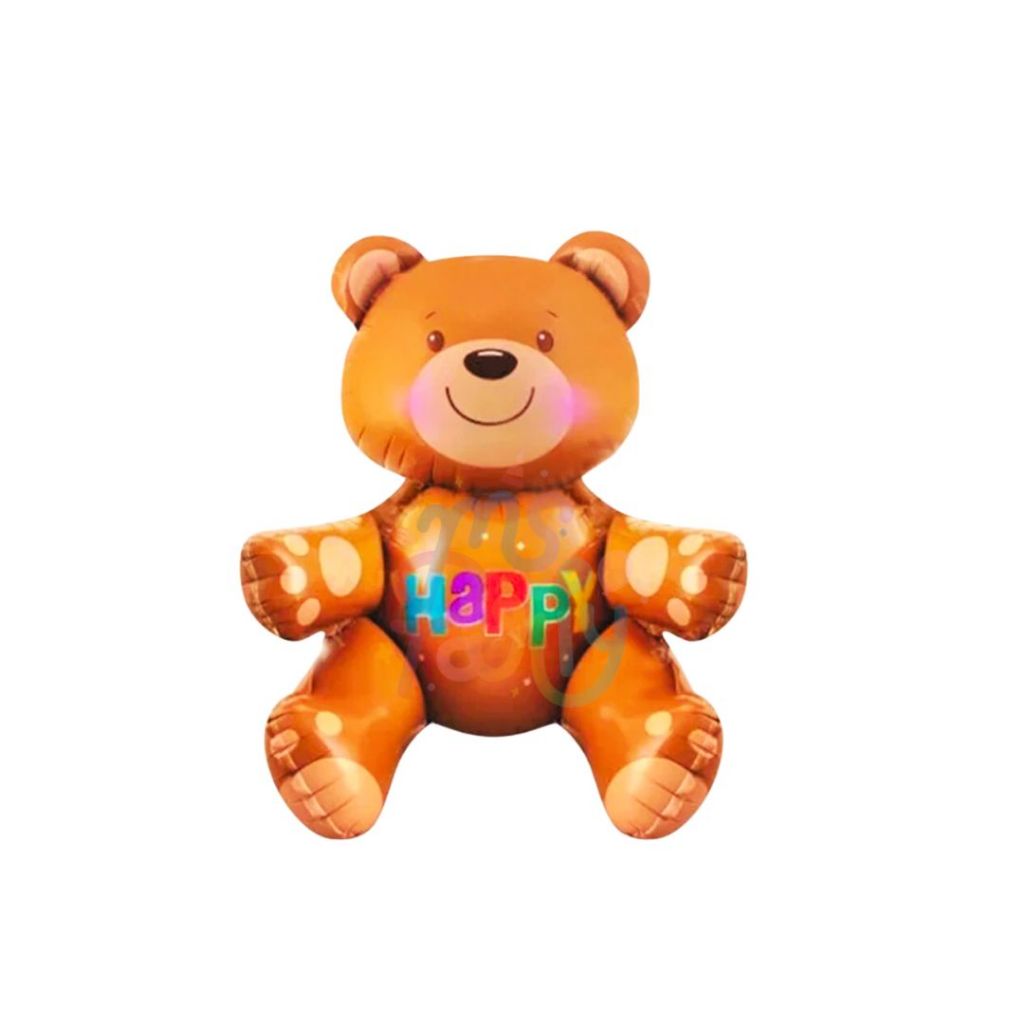 MS.PARTY 3D BEAR FOIL BALLOONS / 3D HAPPY BEAR FOIL BALLOONS