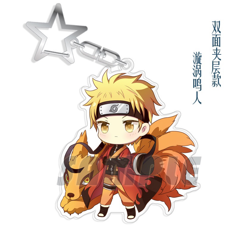 GANTUNGAN BLANJA.ids NARUTO ANIME KEYCHAIN / NARUTO ACRYLIC KEYCHAIN / SOUVENIR GIFT KEYCHAIN / NARU