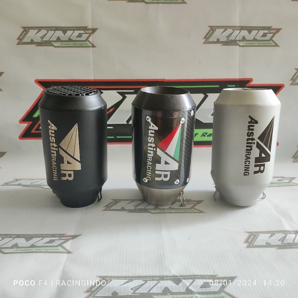 ท่อไอเสีย austin racing เข้าใหม่ 51 mm universal ninja 250 cbr 250 yamaha r25 yamaha r25 sz r15 ฯลฯ