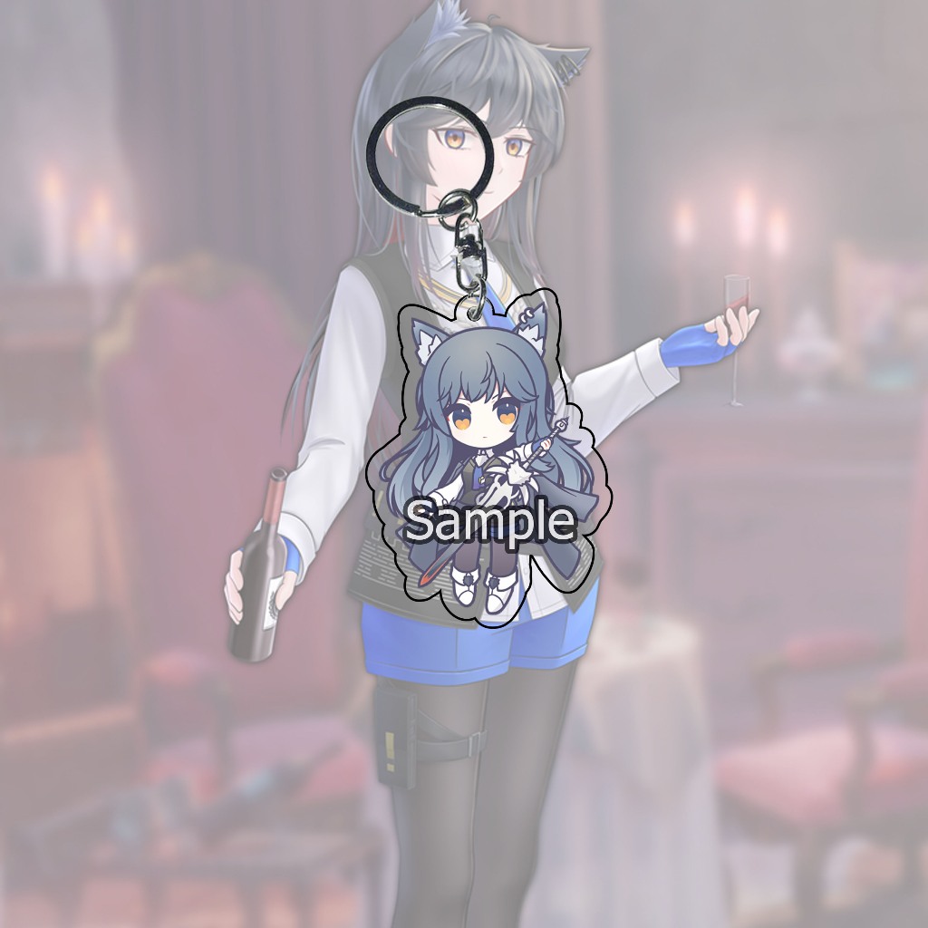 GANTUNGAN Arknights Texas the Omertosa พวงกุญแจ - พวงกุญแจ - พวงกุญแจ - อะนิเมะ - เกม - AK