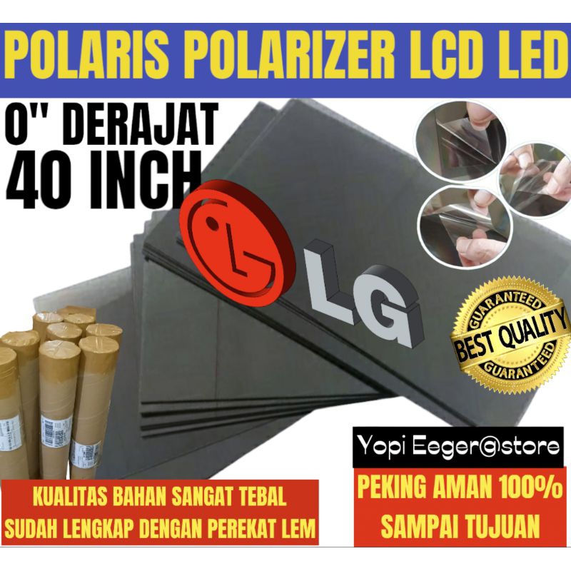 POLARIS POLARITIZER LCD LED LG 40" นิ้ว 0" การเคลือบฟิล์มพลาสติกโดยเฉพาะสําหรับภายนอกหรือด้านหน้า