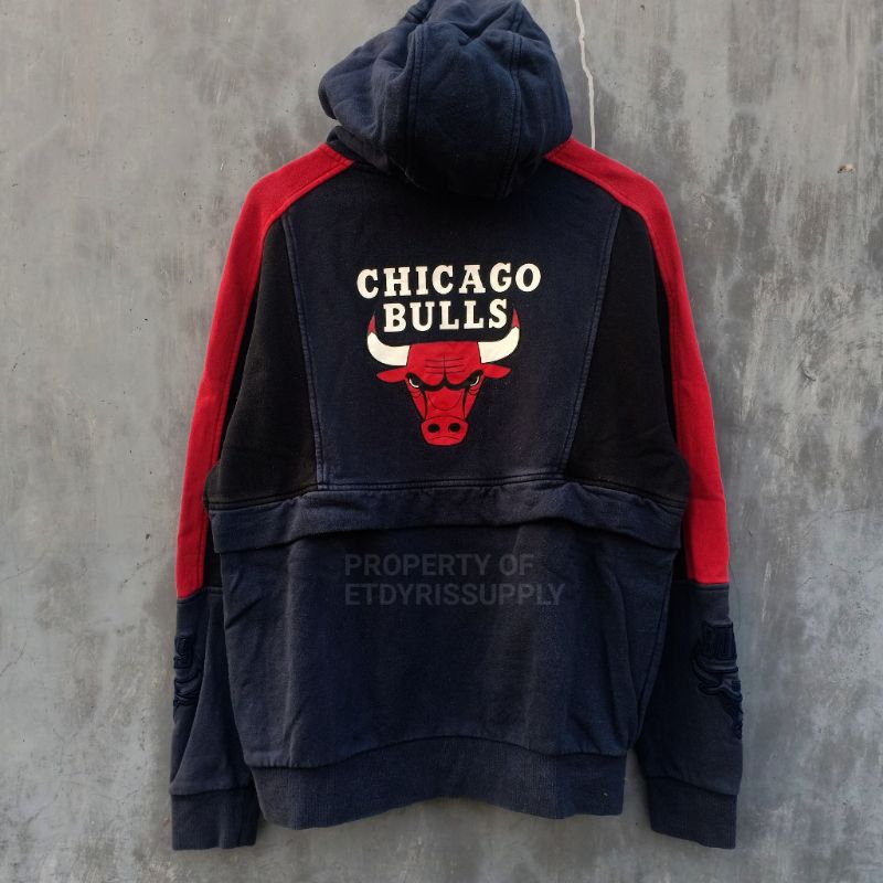 เสื้อกันหนาว มีฮู้ด ลาย Nba Chicago Bulls