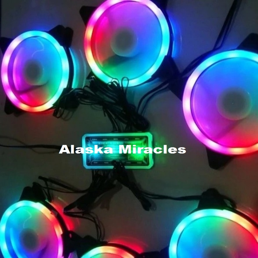 Fan RGB Casing 12cm RGBs 6 pin / Fan Case RGB / RGB Fan