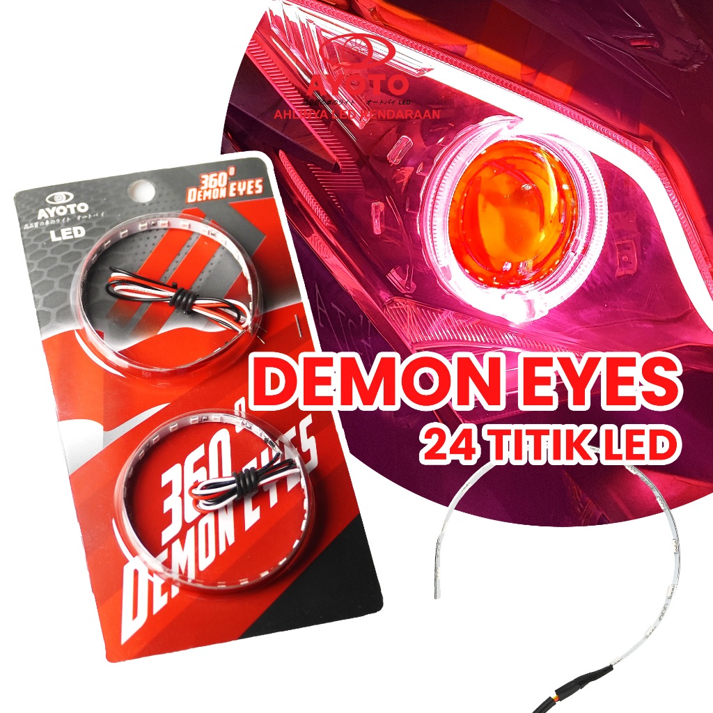 PROJECTOR DEMON EYES / DEVIL EYES 360 AYOTO AUTO DEMON DE360 PAIR