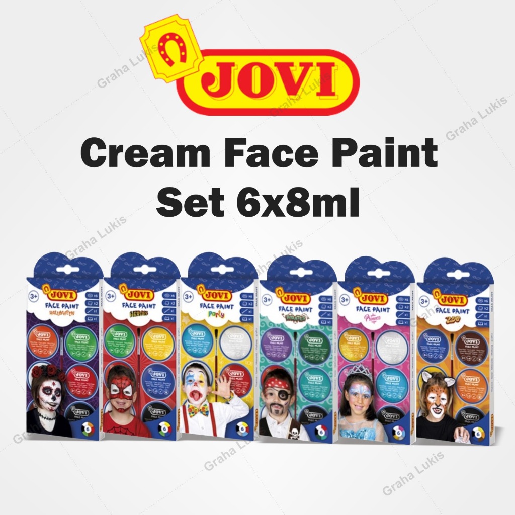 JOVI Cream Face Paint Set 6 x 8ML - สีบํารุงผิวหน้า