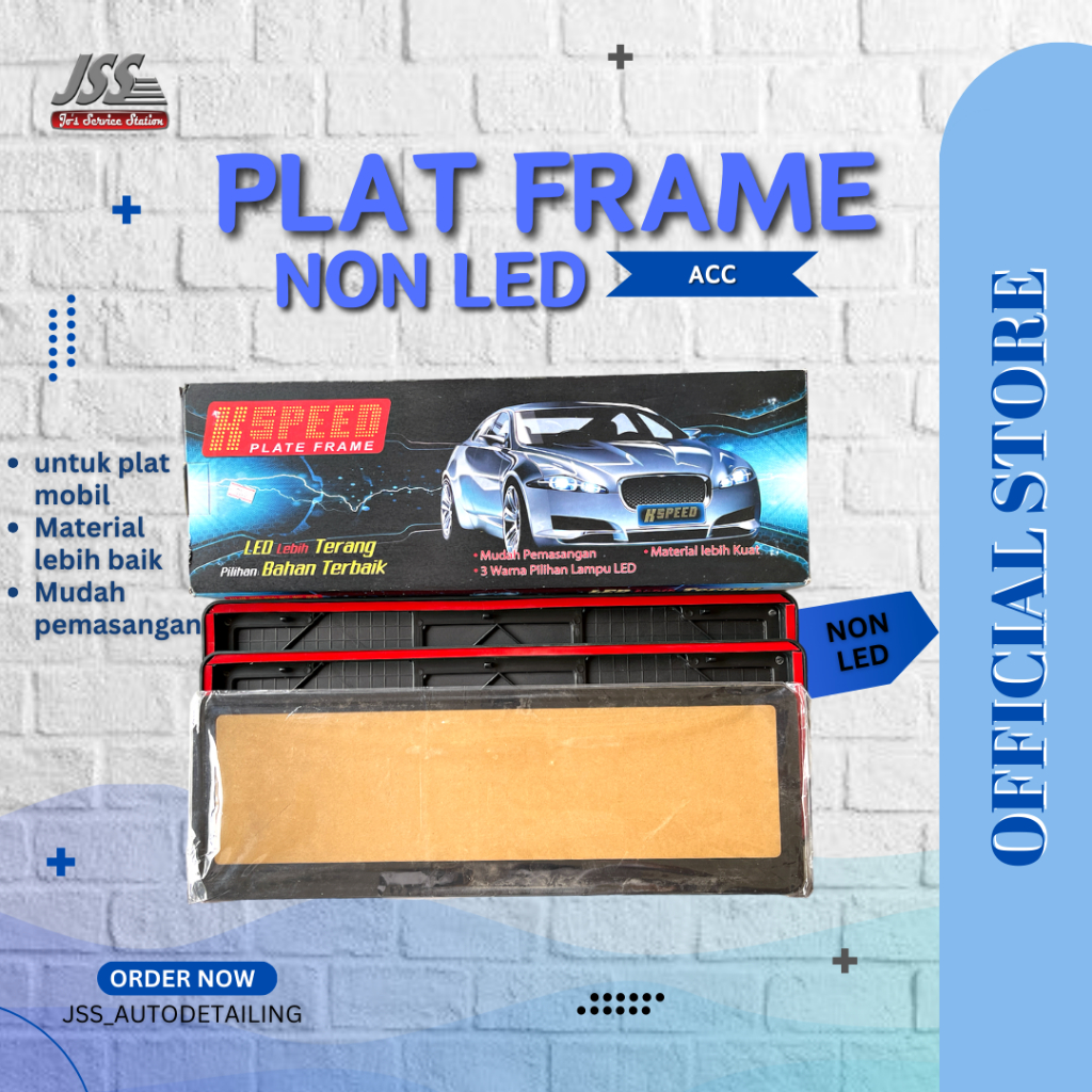 กรอบป้ายทะเบียน KSpeed ไม่ใช่ LED / กรอบป้ายทะเบียนรถยนต์อุปกรณ์เสริม