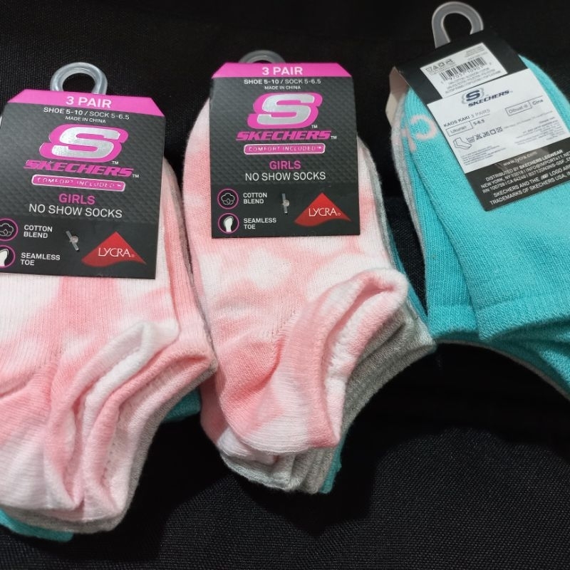 Skechers Non Terry Low Cut Original ถุงเท้าเด็กผู้หญิง Skechers ถุงเท้าเด็กถุงเท้าเด็ก