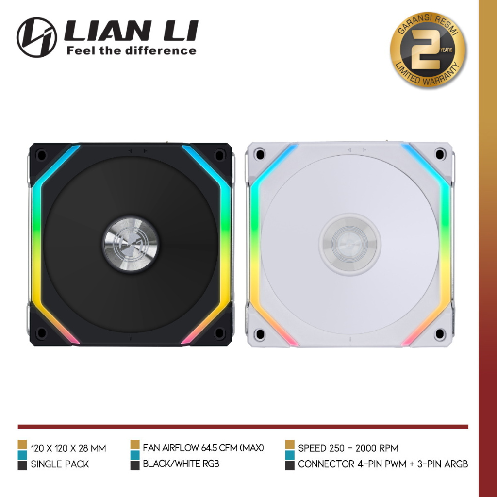 LIAN LI UNI FAN SL120 V2 REVERSE BLADE แพ็คเดียว