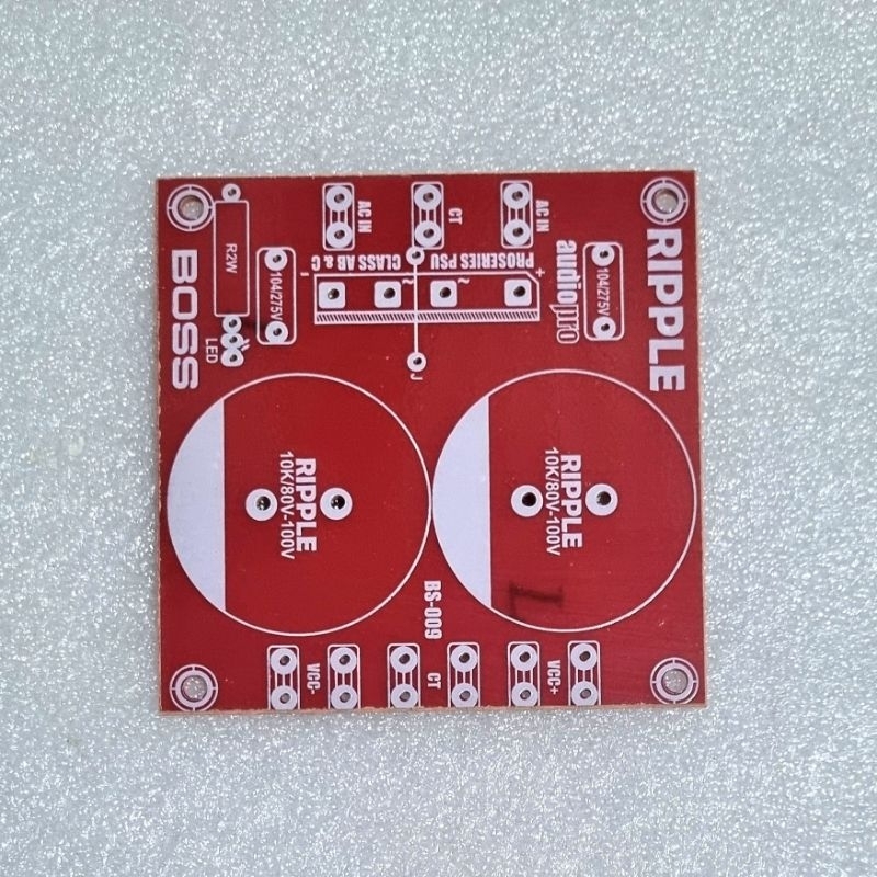 PCB Power Amplifier PSU Power Supply สําหรับ 2 Elco