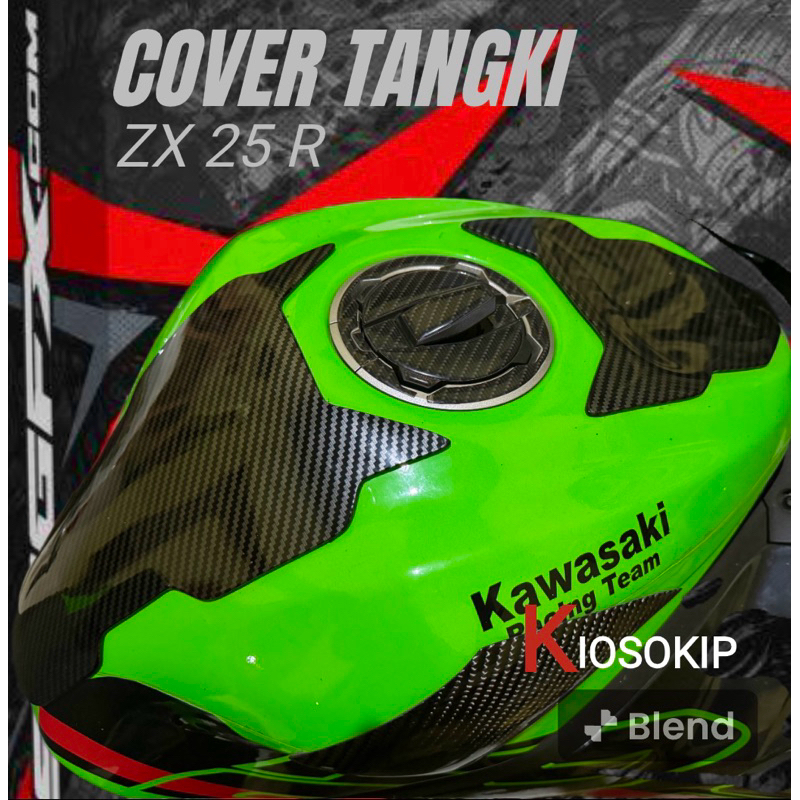 ฝาครอบป้องกันถัง ZX 25 R CARBON M - 1 ▪️Zx25r ฝาครอบถังกันกระแทก zx 25 r ฝาครอบถังคาร์บอน