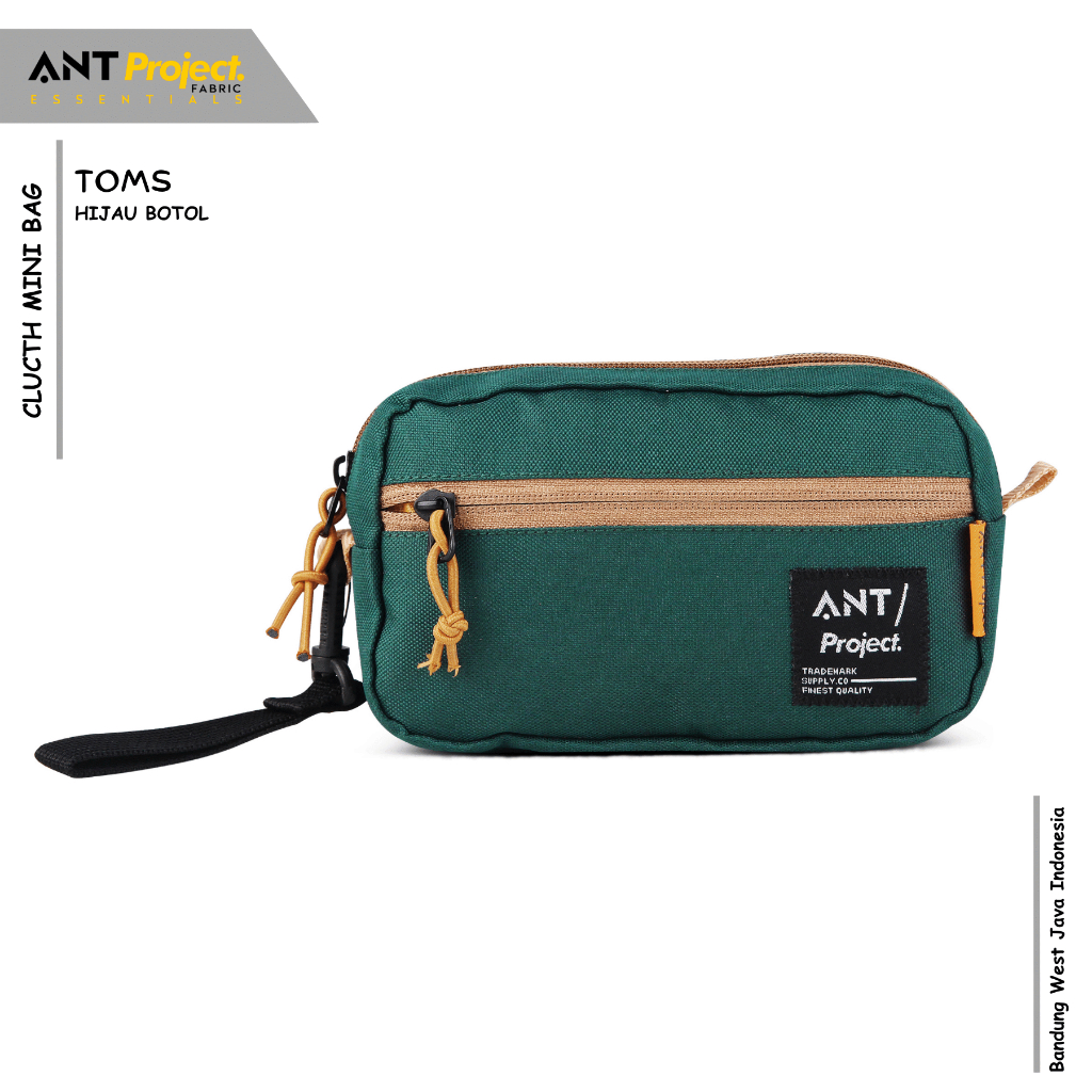 HIJAU ANT PROJECT - Mini Pouch Bag - กระเป๋าถือ Dopp kit สีเขียวขวด