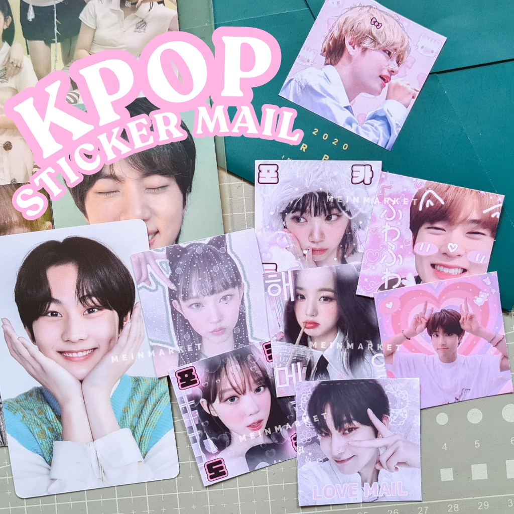 Nct KpopKIDS Mail สติกเกอร์สําหรับ Freebies Deco Custom Request เกาหลีสติกเกอร์พิมพ์ Selkor สไตล์ BTS Newjeans สองครั้ง NCT127 127 DREAM LE SSERAFIM BLACKPINK AESPA ENTHYPEN ITZY ZB1 วารสาร TREASURE SVTILLSURE Journal